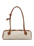 Main View - Click To Enlarge - ALAÏA - Medium Le Teckel Canvas Suede Shoulder Bag