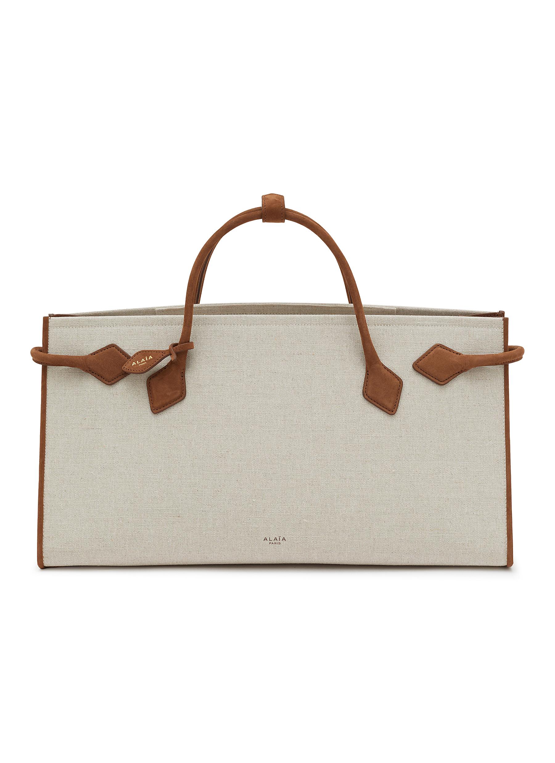 k*n様 新品未使用　ALAÏA　CANVAS TOTEBAG ALAÏA | Canvas Leather Hand Tote Bag | Women | Lane Crawford