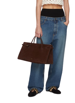 Figure View - Click To Enlarge - ALAÏA - Le Teckel Suede Tote Bag