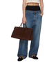 Figure View - Click To Enlarge - ALAÏA - Le Teckel Suede Tote Bag