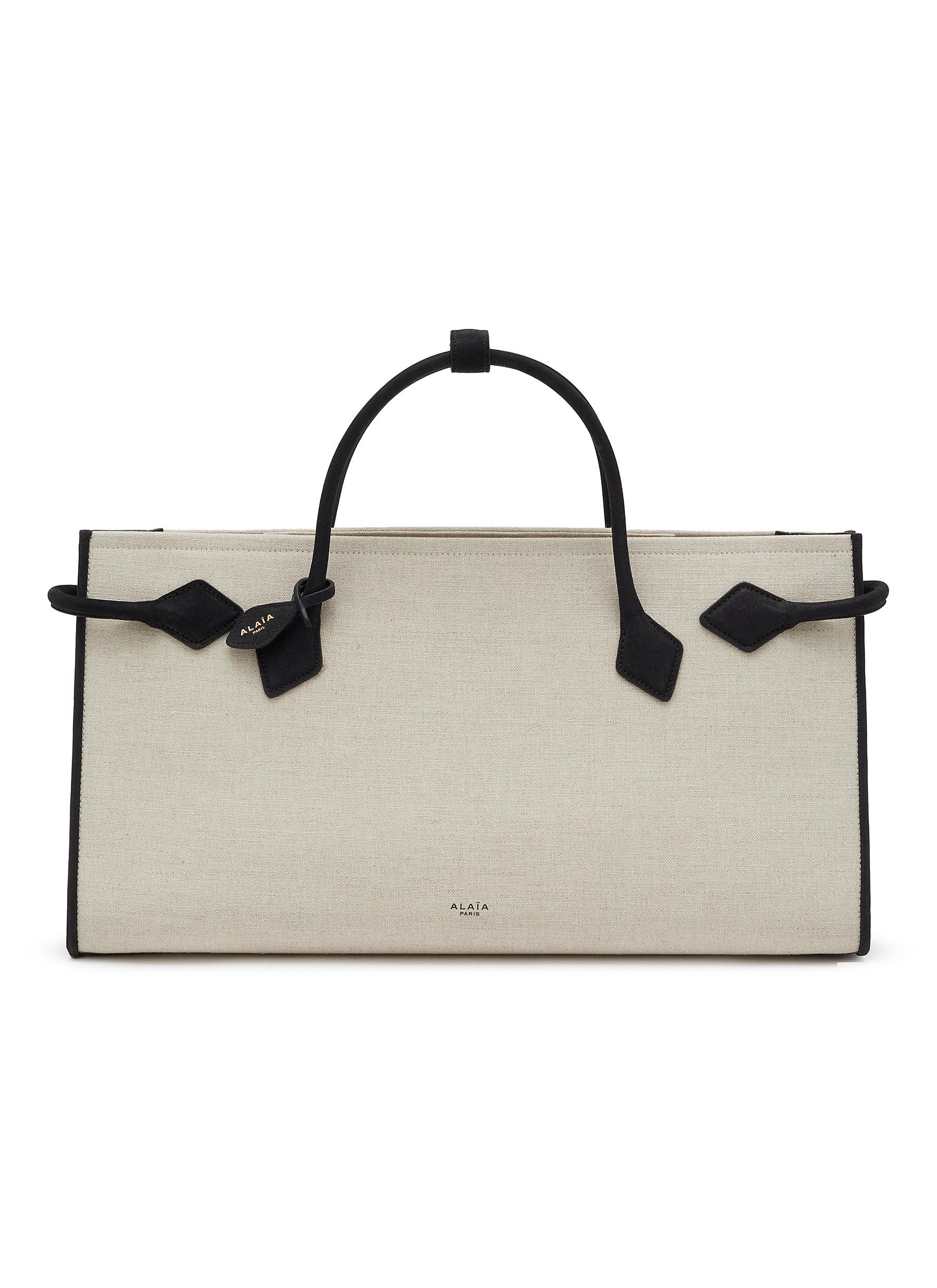 新品未使用　ALAÏA　CANVAS TOTEBAG ALAÏA | Canvas Leather Hand Tote Bag | Women | Lane Crawford