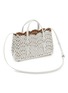 Detail View - Click To Enlarge - ALAÏA - Mina EW 25 Vienna Perforated Leather Tote Bag