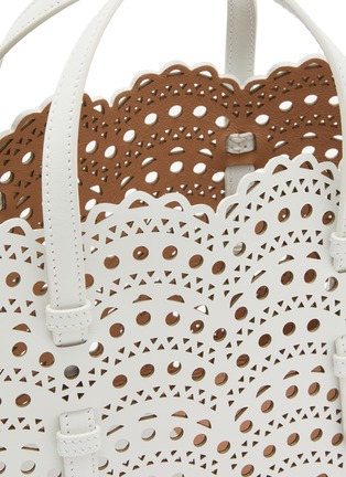Detail View - Click To Enlarge - ALAÏA - Mina EW 25 Vienna Perforated Leather Tote Bag