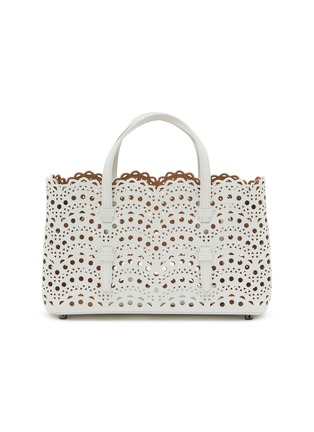 Main View - Click To Enlarge - ALAÏA - Mina EW 25 Vienna Perforated Leather Tote Bag
