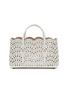 Main View - Click To Enlarge - ALAÏA - Mina EW 25 Vienna Perforated Leather Tote Bag