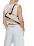 Figure View - Click To Enlarge - ALAÏA - Medium Le Teckel Canvas Suede Shoulder Bag