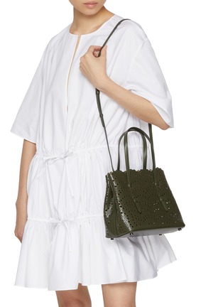 Front View - Click To Enlarge - ALAÏA - Mina 25 Vienne Wave Leather Bag