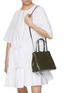 Front View - Click To Enlarge - ALAÏA - Mina 25 Vienne Wave Leather Bag