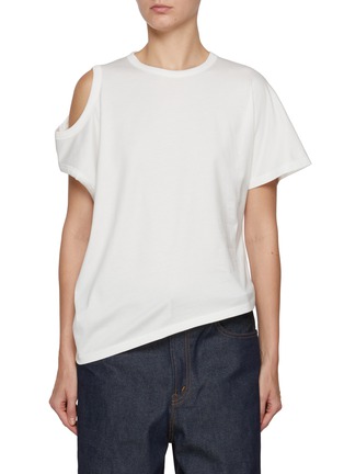 Main View - Click To Enlarge - BEAUTIFUL PEOPLE - Two Way Neck Cotton T-Shirt