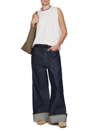 Figure View - Click To Enlarge - BEAUTIFUL PEOPLE - Two Way Neck Cotton T-Shirt