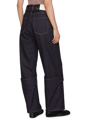 Back View - Click To Enlarge - BEAUTIFUL PEOPLE - Straight Flip Hem Selvedge Denim Pants