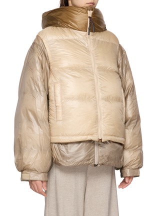 Detail View - Click To Enlarge - BEAUTIFUL PEOPLE - Nanga Reversible Multilayering Down Vest Blouson