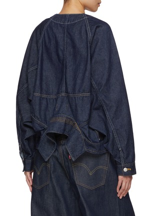 Back View - Click To Enlarge - BEAUTIFUL PEOPLE - Double-End Left Hand Twill Denim Jacket