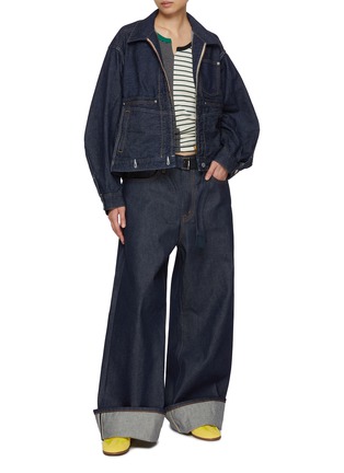 Figure View - Click To Enlarge - BEAUTIFUL PEOPLE - Double-End Left Hand Twill Denim Jacket