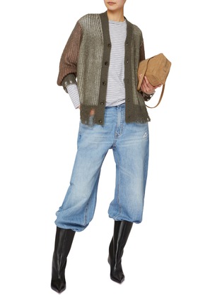 Figure View - Click To Enlarge - BEAUTIFUL PEOPLE - Reversible Sheer Knit Cardigan