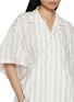  - BEAUTIFUL PEOPLE - Double End Flared Stripe Cotton Silk Shirt