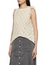 Detail View - Click To Enlarge - BEAUTIFUL PEOPLE - Double End Linen Lace Knit V-Neck Vest