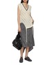 Figure View - Click To Enlarge - BEAUTIFUL PEOPLE - Double End Linen Lace Knit V-Neck Vest