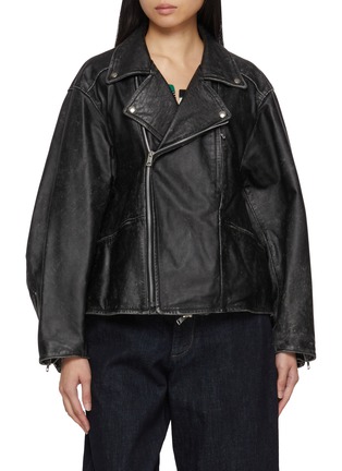 Main View - Click To Enlarge - BEAUTIFUL PEOPLE - Stone Washed Leather Jacket