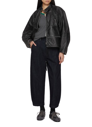 Figure View - Click To Enlarge - BEAUTIFUL PEOPLE - Stone Washed Leather Jacket
