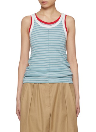 Main View - Click To Enlarge - BEAUTIFUL PEOPLE - X Robert P. Miller Flip Cotton Tank Top