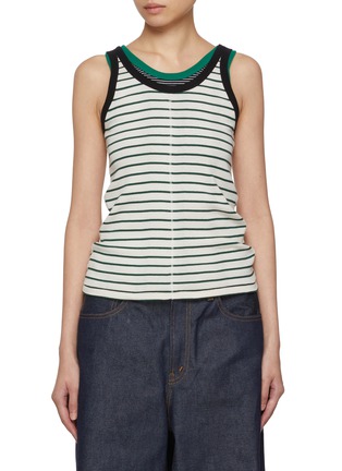 Main View - Click To Enlarge - BEAUTIFUL PEOPLE - X Robert P. Miller  Flip Cotton Tank Top