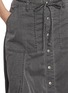  - BEAUTIFUL PEOPLE - Double End Flared Medium Wash Denim Skirt