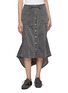 Main View - Click To Enlarge - BEAUTIFUL PEOPLE - Double End Flared Medium Wash Denim Skirt