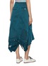 Back View - Click To Enlarge - BEAUTIFUL PEOPLE - Double End Flared Medium Wash Denim Skirt