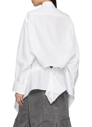 Back View - Click To Enlarge - BEAUTIFUL PEOPLE - Double End Ruffle Cotton Shirt