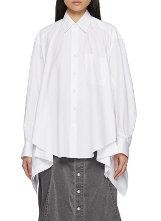 Main View - Click To Enlarge - BEAUTIFUL PEOPLE - Double End Ruffle Cotton Shirt