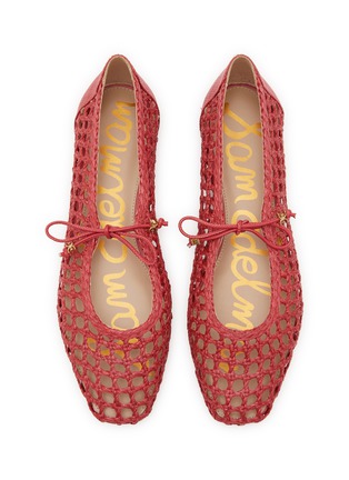 Detail View - Click To Enlarge - SAM EDELMAN - Marcie Woven Faux Leather Ballet Flat