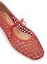 Detail View - Click To Enlarge - SAM EDELMAN - Marcie Woven Faux Leather Ballet Flat