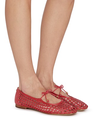 Figure View - Click To Enlarge - SAM EDELMAN - Marcie Woven Faux Leather Ballet Flat