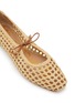 Detail View - Click To Enlarge - SAM EDELMAN - Marcie Woven Faux Leather Ballet Flat