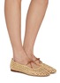 Figure View - Click To Enlarge - SAM EDELMAN - Marcie Woven Faux Leather Ballet Flat