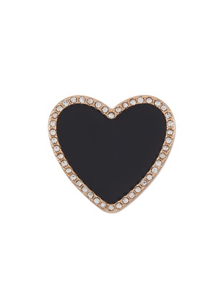 Main View - Click To Enlarge - CROCS - Black Heart Jibbitz Charm