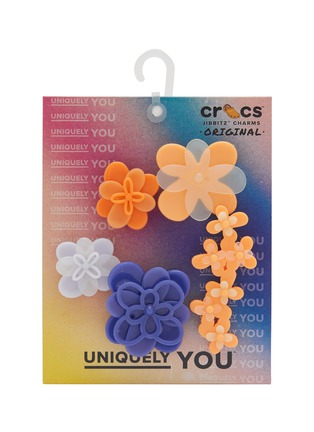 Main View - Click To Enlarge - CROCS - Blooming Ombre Floral Jibbitz Charm — Set Of 5