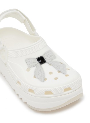 Detail View - Click To Enlarge - CROCS - White Lace Bow Jibbitz™ Charm