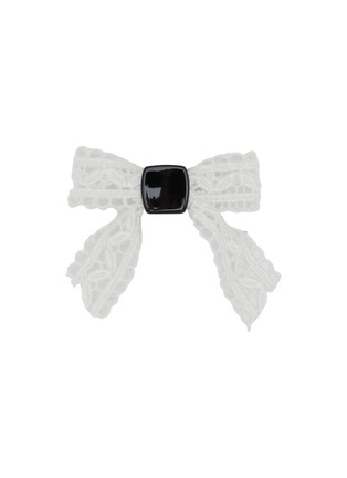 Main View - Click To Enlarge - CROCS - White Lace Bow Jibbitz™ Charm