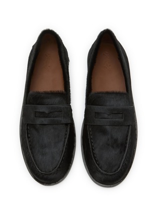 Detail View - Click To Enlarge - MARSÈLL - Mocasso Hair Leather Loafers
