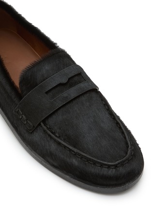 Detail View - Click To Enlarge - MARSÈLL - Mocasso Hair Leather Loafers