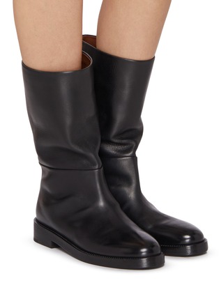 Figure View - Click To Enlarge - MARSÈLL - Tubetto Flat Leather Boots