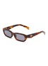 Main View - Click To Enlarge - PRADA - Acetate Rectangle Sunglasses