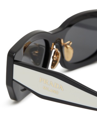 Detail View - Click To Enlarge - PRADA - Acetate Pillow Sunglasses