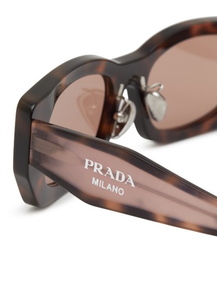 Detail View - Click To Enlarge - PRADA - Acetate Pillow Sunglasses