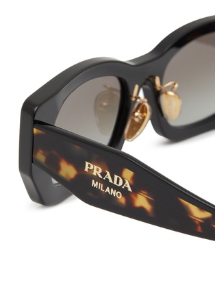 Detail View - Click To Enlarge - PRADA - Acetate Pillow Sunglasses