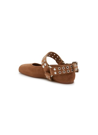  - ALAÏA - Biker Suede Ballerina Flats