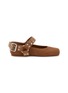 Main View - Click To Enlarge - ALAÏA - Biker Suede Ballerina Flats