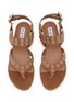 Detail View - Click To Enlarge - ALAÏA - Biker Suede Thong Sandals